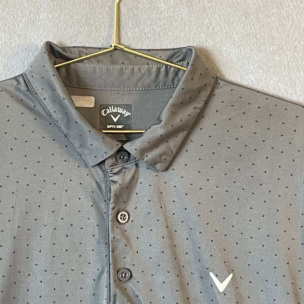 Callaway Mens Opti Dri Performance Stretch Golf Polo Size XL
